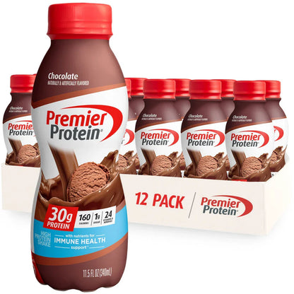 Premier Protein 30g Protein 1g Sugar Shake (12 Pack)