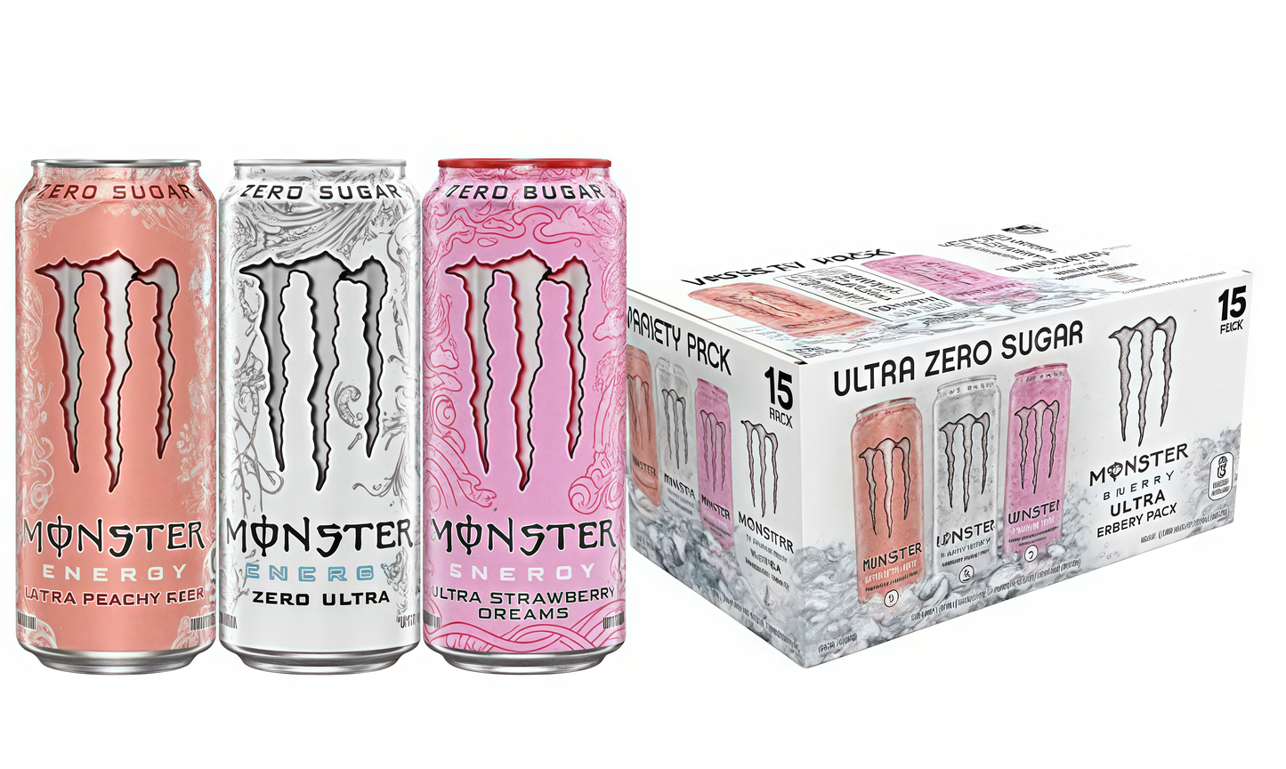 Sugar-Free 16oz Energy Drink (15 Cans) | Caffeine + Zero Cal